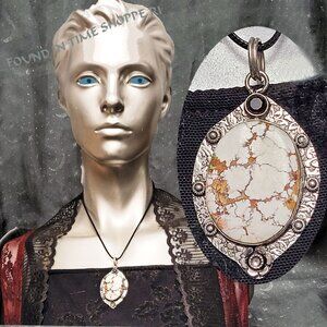 🐎 𝐖𝐈𝐋𝐃 𝐇𝐎𝐑𝐒𝐄 𝐉𝐀𝐒𝐏𝐄𝐑 w/Black Onyx  Silver 𝐏𝐋𝐀𝐓𝐄𝐃 PENDANT